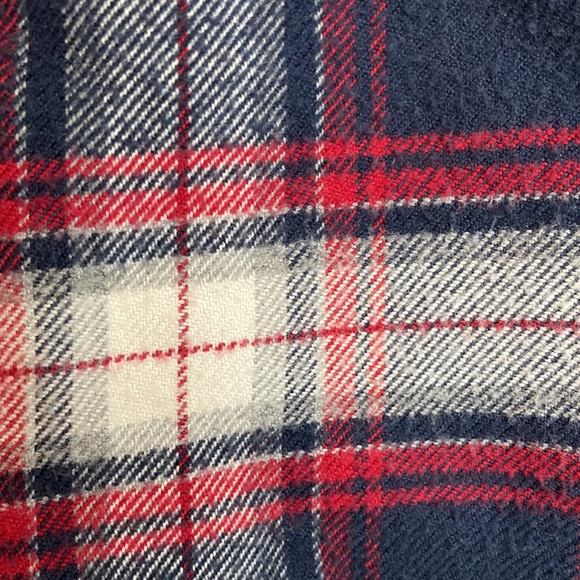 Plaid Half Button Up Long Sleeve Shirt - Picture 10 of 10